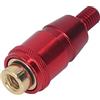 HUSHUI Connettore per Pod per Asta per Rete da Pesca da 8 Mm Adattatore a Vite Antiribaltamento Leggero e Resistente per la Cattura Stabile del Pesce (Rosso)