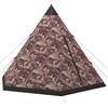 HFXHIJXQ Tenda Tipi per 4 persone, tenda da campeggio a piramide, grande tenda da esterno in poliestere con aste in ferro, per campeggio, festival e vacanze, azzurro, 365 x 365 x 250 cm