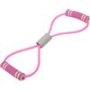 HUSHUI Fasce di Resistenza Regolabili con Estrattore a 8 per lo Stretching di Braccia e Spalle, Materiale TPR Portatile, Perfetto per il Fitness a Casa e in Palestra (Rosa)