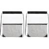 Molyorch 2 Pezzo Impermeabili Borsa Palestra in Pvc, Zaini Trasparenti con Coulisse, Coulisse Sacche Sportive, Sacca Zaino Sportivo Impermeabile, per Esercizio, Scuole, Viaggi All'aperto, Festival