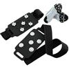 Generic Ice Grips per scarpe e stivali, in silicone, artigli in acciaio al manganese, nastro adesivo in tessuto, 90 g, ramponi antiscivolo regolabili, copriscarpa per escursionismo, camminata, arrampicata