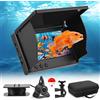 Neulriscn Telecamera Subacquea Pesca, Fishfinder con Schermo IPS da 4,3 e Cavo da 30 m, Visione Notturna a Infrarossi Grandangolo,IP65, Impermeabile Angolo Ampi 220° per Pesca sul Ghiaccio, Lago, Fiume, mare