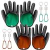 BORDEAG 2 paia di guanti da pesca, guanti da pesca, impermeabili, con 4 buckle magnetiche, taglio luccio, accessori da pesca per la gestione sicura del luccio pesce gatto luccioperca