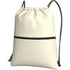 YYHWHJDE Zaino con coulisse con stampa color crema, in poliestere, impermeabile, per palestra, viaggi ed escursionismo, leggero, resistente e compatto