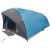 HFXHIJXQ Tenda a tunnel per 10 persone, grande tenda da campeggio in taffetà con 2 porte e 3 finestre, tenda di gruppo per esterni per giardino e escursioni, blu, 500 x 348 x 200 cm