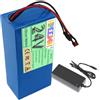 FREEDOH Pacco Batteria al Litio da 24 Volt, 24V 10AH 15AH 20AH, Batteria di Ricambio con Scheda di Protezione BMS e Caricabatterie,24v15ah
