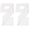 TOVINANNA Supporto la Raccolta delle Palline in Acrilico 2 Pezzi, Custodia Portatile Multi-sport per Softball e Palline Sportive, Elegante per Presentazioni in Club Sportivi e Ufficio