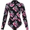 HGBFLTY Muta in neoprene da 2 mm a maniche lunghe, costume intero, muta sub, acqua, surf, nuoto, boccaglio, zip frontale stampata