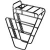 Générique Bike Cargo Rack 32 x 16,5 x 42 cm Front Pannier Stand 800 g with Hooks Tie-Down Ropes, Road Cycling Equipment for Picnic Basket Garage Storage Scooter Adult