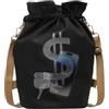 Générique Sport Bag - Dollar Pattern Gym Backpack, Outdoor Umbrella Storage Organizer, Men Women Kids Boys Girls Activity Carry Bag, Soccer Swim Beach School Workout Travel Uso versatile Daily Function, Nero