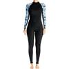 HGBFLTY Muta da donna sub in neoprene 3,0 mm Costume intero Mantieni caldo Maniche lunghe Surf Kayak Apnea