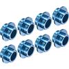 PATIKIL Inline ASSE Boccola Spaziatori, 8pz Cuscinetto Spaziatori Ruota Centro Alluminio per Pattini Rotelle, Blu