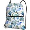 YYHWHJDE Crab Conch Prints, zaino con coulisse, in poliestere, impermeabile, per palestra, viaggi ed escursionismo, leggero, resistente e compatto