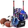 Generisch Zaino da baseball, regolabile, leggero, grande zaino con gancio per recinzione, racchetta da softball, per adolescenti, calcio, sport, scuola, giochi, viaggi, allenamento, primavera