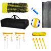 KQFCAZRE Set da Pallavolo, Set Completo da Pallavolo, Regolabili in Altezza, Pompa Ad, di Rete da Pallavolo Portatile per Giochi Sportivi all