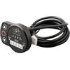 Moliuoly Indicatore LED per bicicletta elettrica KT-LED900S, pannello di controllo 24/36/48 V con 5 livelli di supporto, controllo della luce e Walk-Assist fino a 6 km/h, compatibile con biciclette