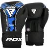 RDX Guantoni da Boxe Aura F-17 in Pelle Kalix Skin, Boxing Gloves per Muay Thai, Kickboxing & MMA, Guantoni da Boxe Donna e Uomo, Guanti da Sparring con Supporto Polso 10-16 oz