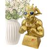 Generisch Trofeo Capra Divertente Calciatore Capra Muscolosa | Divertente Statuetta Ornamento Per Giocatori Vincitori Capitani Lega Casa Appartamento Ufficio Dormitorio Soggiorno Camera