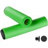 SANKRO Manopole per bicicletta (2 pezzi) | Manopole MTB | Manopole per mountain bike | Schiuma di silicone | Ergonomiche | Ultraleggere (verde)