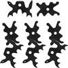 TEHAUX Testa Ponte di Stecca da Biliardo in ABS Nero 13mm, Accessorio per Stecca da Biliardo 8 Pezzi, Facile Manutenzione e Precisione Migliorata per Sala Giochi e Snooker