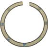 KAISH High Qaulity 110 x 12 x 0,8 mm per chitarra acustica Soundhole in acero rosetta quadrata in abalone Shell intarsio