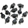 Kaish confezione da 12 nero Flat Top manopola amplificatore per chitarra effetto pedale Chicken Head manopole