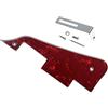 KAISH Red Pearl LP - Battipenna per chitarra con staffa cromata per Epiphone Les Paul