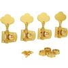 KAISH Gold Cloverleaf Bass Tuning Machines per J Bass & P Bass | Adatto per basso jazz/basso di precisione, standard, Highway One, Player & Squier, fori per testa a perno da 1,7 cm