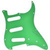 Kaish, battipenna per chitarra ST/Stratocaster stile Strat SSS, 11 fori, in alluminio, per Stratocaster USA/Messico, verde a 3 strati