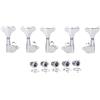 KAISH 5 corde 3R2L 18:1 sigillate Bass Tuners Bass Guitar Tuning Keys Tuning Machine Heads per Ibanez/Yamaha Style acustico/basso elettrico cromato