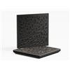 ua acoustics Set di 2 pannelli fonoassorbenti con diffusione | 50x50x5cm | Assorbimento - Diffusione - Riflessione - Insonorizzazione | Legno laminato perforato: [x2 P3 | Nero]