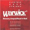 Warwick 42401 Red Electric 6-String Medium 025-135 - Set di corde per basso a 6 corde