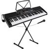 McGrey LK-6120-MIC Tastiera Con Tasti Luminosi Con Set Microfono, 255 suoni