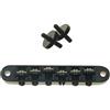 KAISH Tune-O-Matic - Ponte a sella per chitarra Les Paul, SG, ES Dot, Gretsch Bigsby con montanti filettati M4, colore nero