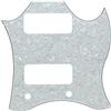 KAISH Standard SG Special Full Face Pickguard per chitarra con foro P90, colore: Bianco perla