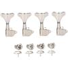 KAISH 4 Corde 18:1 Sigillate Bass Tuners Bass Guitar Tuning Keys Tuning Machine Heads per Ibanez/Yamaha Style Acustico/Basso Elettrico Nickel