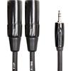 Roland Cavo di interconnessione bilanciato Roland Black Series—da TRS da 1/8" a due XLR maschio, 4,5m15ft - RCC-15-352XM