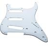 Kaish, battipenna per chitarra ST/Strat in stile SSS a 11 fori, per Stratocaster USA/Messico/Strat bianco a 3 strati