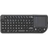JRthTCNjt Tastiera wireless da 2,4 GHz nera con telecomando touchpad Air Mouse compatibile con laptop PC Android TV Box (English)