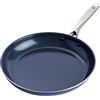 Blue Diamond Cookware Diamante Infuso Ceramica Antiaderente Padella da 28 cm, Senza PFAS, Induzione, Lavabile in Lavastoviglie, Sicuro al Forno, Blu