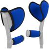 ICEHOF Set di 4 cuscinetti per stampelle, imbottiti, per gomiti, avambracci, colore: blu