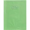 Calligraphe 72311C Copertina a grana grossa effetto cuoio Verde Chiaro - A4 21x29,7 cm - 22/100 con Portaetichetta - PVC Opaco