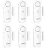 VOXON Allarme Casa Senza Fili, Sensori Allarme Porte e Finestre e Campanello 2 in 1, Allarme Porta Ingresso Volume a 3 Livelli & LED, Antifurto Casa Wireless per Casa/Negozio/Ufficio/Garage (6 PCS)