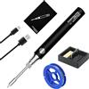 GOEDCH Set di Saldatore Senza Fili: Penna di Saldatura Ricaricabile USB, Utensile Saldante 5V 8W con Temperatura Regolabile 330-450°C, Kit di Saldatura A Stagno Professionale, Riscaldamento Rapido