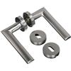 VI.TEL. F0200 R8 51 Coppia di Maniglie per Porte, Cromo Satinato
