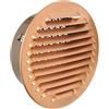 La Ventilazione GTRP125R Griglia di Ventilazione Tonda da Incasso, Rame, 115 mm
