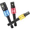 QUNNIE Impact Wrench Socket - Set di adattatori per presa da 1/4, 3/8, 1/2, per trapano ad impatto, senza cordless e wrench, colore: Nero