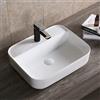 Art-of-Baan Lavabo in ceramica, lavabo a mano, ovale, rotondo, in ceramica, bianco, diversi motivi, dimensioni: 39 x 39 x 14 cm