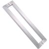 LRYELWA 1x Maniglia per Porta della Doccia,Maniglione per Porte in Vetro in Acciaio inox,Pomello Pomolo per Porta Entrata,Maniglia ad Arco,per Bagno Casa Hotel (Argento,lunghezza 600mm)