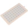 ykgsdkl Soffione doccia in ABS da 22 x 10,9 cm, interfaccia tipo intubazione da 10 mm, 5 x 10 fori, spray sulla parte superiore, accessori da bagno ad alto flusso